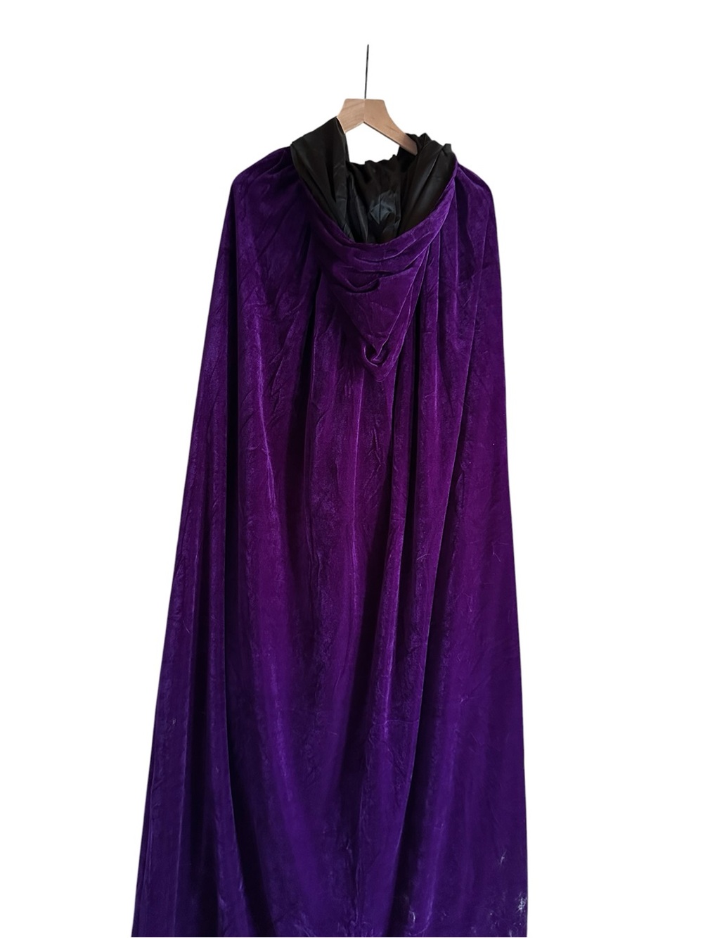 Halloween Costume Purple and Black Cape L - Picture 2 of 6